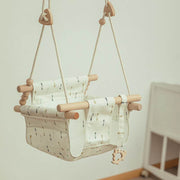 Cotton Canvas Baby Swing Chair Hanging Swing Indoor Outdoor Safety