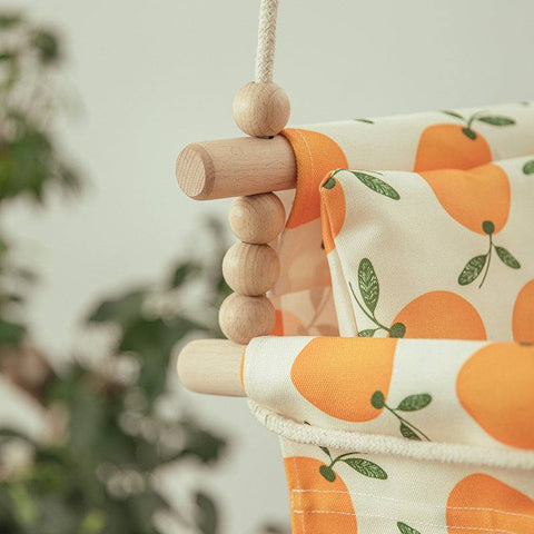 Cotton Canvas Baby Swing Chair Hanging Swing Indoor Outdoor Safety
