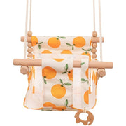 Cotton Canvas Baby Swing Chair Hanging Swing Indoor Outdoor Safety