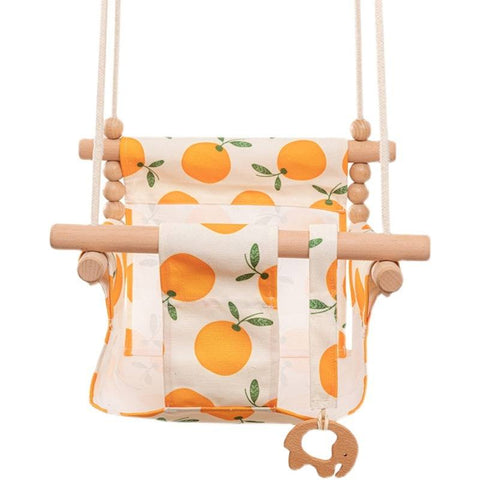 Cotton Canvas Baby Swing Chair Hanging Swing Indoor Outdoor Safety