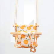 Cotton Canvas Baby Swing Chair Hanging Swing Indoor Outdoor Safety
